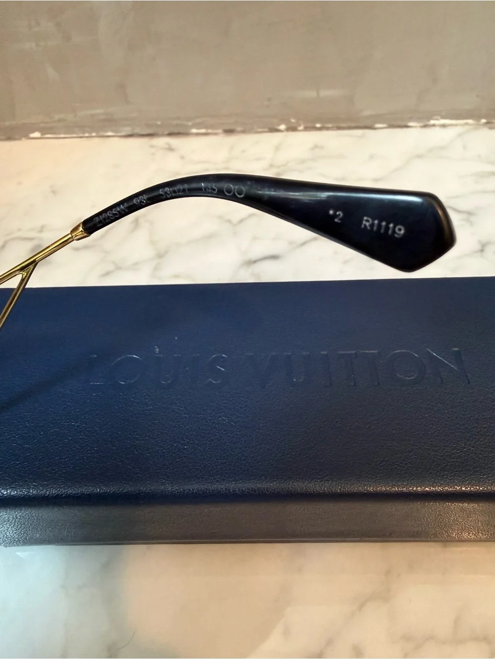 Louis Vuitton Black Women's Oversized Rectangle Sunglasses